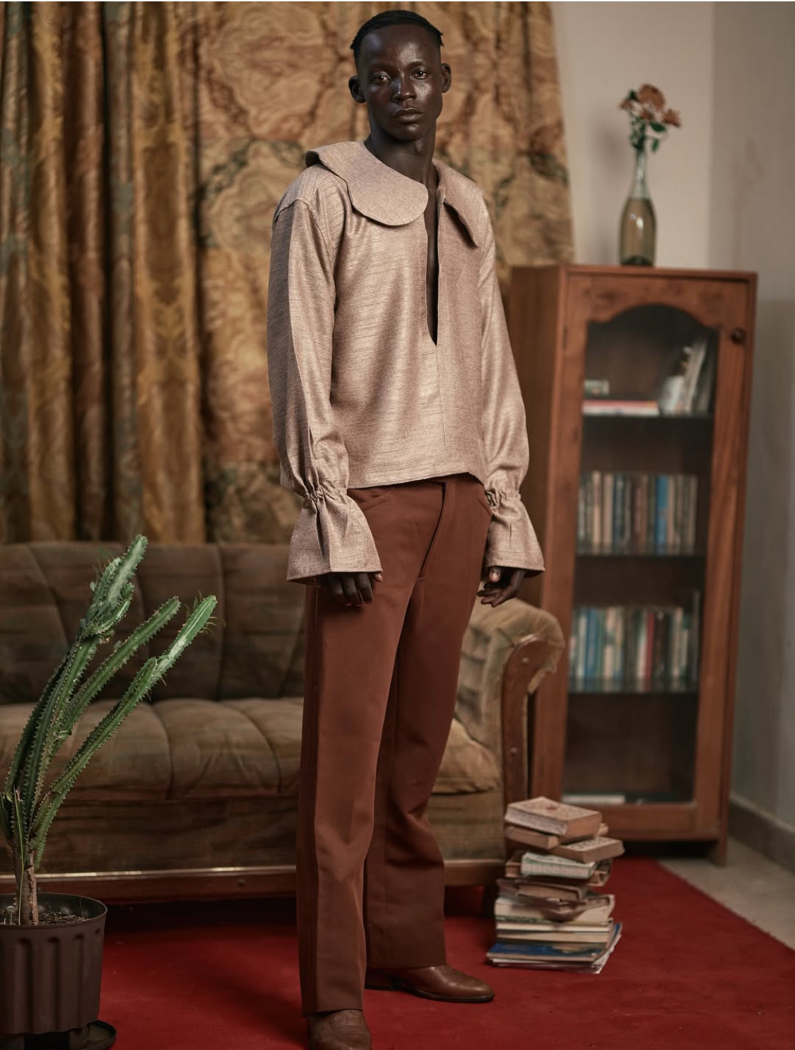 Scholars Collar shirt Coffee Brown